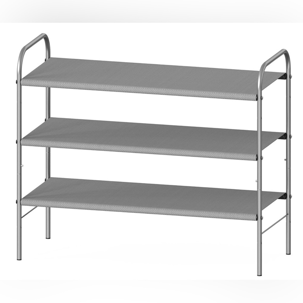 Gray Metal Storage Rack - Picture 1 of 2